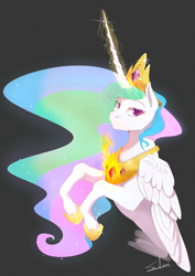 Size: 2439x3443 | Tagged: safe, artist:sydneyitssydneyyo, princess celestia, alicorn, pony, bust, portrait, solo