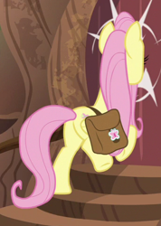 Size: 342x480 | Tagged: safe, screencap, fluttershy, pegasus, pony, a health of information, cropped, plot