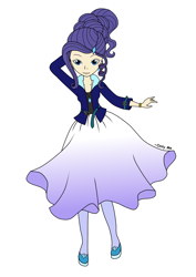 Size: 2480x3508 | Tagged: safe, artist:onlymeequestrian, rarity, human, equestria girls, alternate hairstyle, humanized, solo