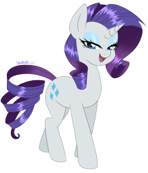 Size: 3367x3934 | Tagged: safe, artist:danmakuman, rarity, pony, unicorn, beautiful, bedroom eyes, cute, cutie mark, eyeshadow, female, high res, lidded eyes, makeup, mare, open mouth, raribetes, seductive, seductive look, seductive pose, simple background, smiling, solo, stupid sexy rarity, transparent background