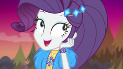 Size: 1920x1080 | Tagged: safe, screencap, rarity, better together, equestria girls, sunset's backstage pass!, geode of shielding, magical geodes, music festival outfit, solo