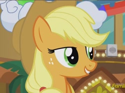 Size: 1346x1002 | Tagged: safe, screencap, applejack, earth pony, pony, viva las pegasus, solo