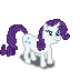 Size: 72x72 | Tagged: safe, artist:poniidesu, rarity, pony, unicorn, pixel art, simple background, solo, sprite, transparent background