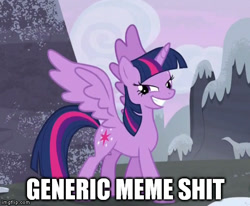 Size: 490x403 | Tagged: safe, derpibooru import, twilight sparkle, twilight sparkle (alicorn), alicorn, pony, female, image macro, mare, meme, smug, smuglight sparkle, vulgar