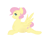 Size: 1800x1600 | Tagged: safe, artist:mah521, fluttershy, pegasus, pony, alternate hairstyle, hair bun, pregnant, prone, simple background, solo, white background