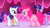 Size: 1366x768 | Tagged: safe, derpibooru import, screencap, pinkie pie, rarity, twilight sparkle, earth pony, pony, unicorn, suited for success, glasses, measuring tape