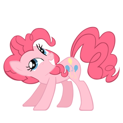 Size: 1200x1200 | Tagged: safe, artist:ancientkale, pinkie pie, pony, a friend in deed, simple background, solo, transparent background, vector