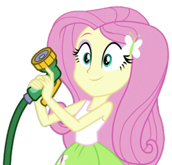 Size: 684x658 | Tagged: safe, artist:thebar, fluttershy, butterfly, dance magic, equestria girls, spoiler:eqg specials, cute, female, hose, simple background, solo, transparent background