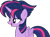 Size: 3000x2228 | Tagged: safe, artist:xebck, derpibooru import, twilight sparkle, twilight sparkle (alicorn), alicorn, pony, castle sweet castle, alternate hairstyle, female, high res, mare, punklight sparkle, simple background, solo, transparent background, vector