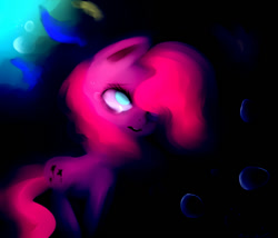 Size: 700x600 | Tagged: safe, artist:pipomanager-mimmi, pinkie pie, pony, bubble, solo, surreal