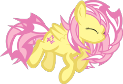 Size: 7307x5000 | Tagged: safe, artist:uxyd, fluttershy, pegasus, pony, abstract, absurd resolution, alternate hairstyle, cute, eyes closed, female, mare, shyabetes, solo, vector