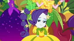 Size: 748x421 | Tagged: safe, screencap, rarity, better together, equestria girls, holidays unwrapped, cornucopia costumes, o come all ye squashful