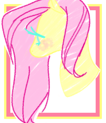 Size: 514x600 | Tagged: safe, artist:milky-rabbit, fluttershy, pegasus, pony, blushing, solo