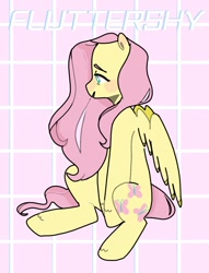 Size: 979x1280 | Tagged: safe, artist:milky-rabbit, fluttershy, pegasus, pony, solo