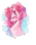 Size: 1000x1250 | Tagged: safe, artist:yuyusunshine, pinkie pie, earth pony, pony, bust, flower, portrait, rose, solo