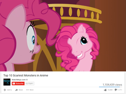 Size: 875x653 | Tagged: safe, screencap, pinkie pie, pony, too many pinkie pies, clone, exploitable meme, g3 faic, meme, pinkie clone, top 10 anime list parody, watchmojo.com, youtube