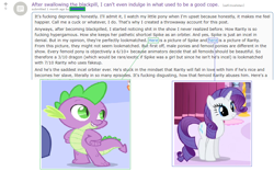 Size: 978x611 | Tagged: safe, rarity, spike, dragon, pony, unicorn, friendzone, incel, meta, op is a cuck, reddit, spike drama, spike justice warriors, text, wtf