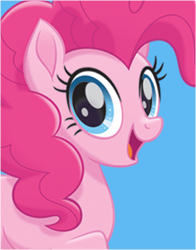 Size: 218x278 | Tagged: safe, pinkie pie, earth pony, pony, my little pony: the movie, bust, female, mare, official, portrait, simple background, solo