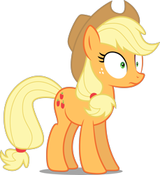 Size: 3606x3929 | Tagged: safe, artist:twls7551, applejack, earth pony, pony, every little thing she does, cowboy hat, fiducia compellia, freckles, hat, hypnosis, hypnotized, simple background, solo, stetson, transparent background, vector