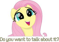 Size: 4176x3010 | Tagged: safe, artist:sollace, fluttershy, pegasus, pony, my little pony: the movie, .svg available, bust, caption, cute, daaaaaaaaaaaw, female, happy, hnnng, looking at you, mare, open mouth, shyabetes, simple background, smiling, solo, text, this will end in tears, transparent background, vector, weapons-grade cute