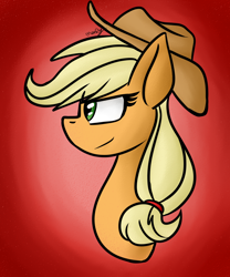 Size: 1024x1230 | Tagged: safe, artist:vetrix64, applejack, earth pony, pony, bust, portrait, solo