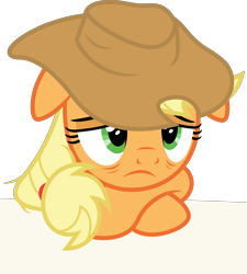 Size: 4509x5000 | Tagged: safe, artist:dashiesparkle, applejack, earth pony, pony, every little thing she does, absurd resolution, drunk, drunk aj, floppy ears, simple background, solo, tired, transparent background, vector