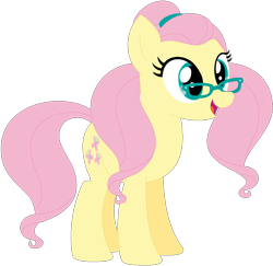 Size: 1024x994 | Tagged: safe, artist:ra1nb0wk1tty, fluttershy, sugarcoat, earth pony, pony, equestria girls ponified, female, glasses, mare, ponified, recolor, simple background, solo, transparent background