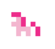 Size: 114x102 | Tagged: safe, artist:wcctnoam, pinkie pie, pony, minimalist, modern art, pixel art, simple background, solo, white background