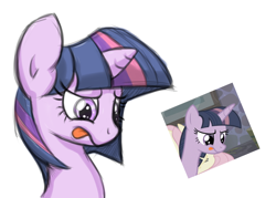 Size: 1500x1074 | Tagged: safe, derpibooru import, twilight sparkle, twilight sparkle (alicorn), alicorn, pony, bust, female, mare, portrait, solo