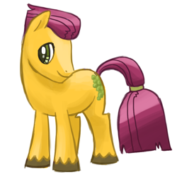 Size: 800x800 | Tagged: safe, artist:needsmoarg4, goldengrape, sir colton vines iii, earth pony, pony, male, simple background, smiling, solo, stallion, white background