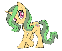 Size: 499x412 | Tagged: safe, artist:needsmoarg4, lulu luck, pony, unicorn, female, mare, simple background, solo, white background