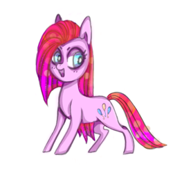 Size: 865x840 | Tagged: safe, artist:pinkablue, pinkie pie, earth pony, pony, adoracreepy, creepy, cute, cuteamena, digital art, female, mare, pinkamena diane pie, simple background, solo, white background