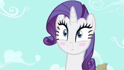 Size: 1280x720 | Tagged: safe, screencap, rarity, pony, unicorn, simple ways, blushing, confused, cute, female, looking at you, mare, solo