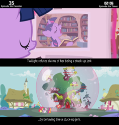 Size: 854x902 | Tagged: safe, derpibooru import, edit, edited screencap, screencap, apple bloom, scootaloo, sweetie belle, twilight sparkle, ponyville confidential, cinemare sins, cutie mark crusaders, shield