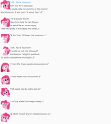 Size: 852x946 | Tagged: safe, artist:dziadek1990, pinkie pie, earth pony, pony, conversation, description is relevant, emote story, emotes, link in description, monologue, parody, reddit, slice of life, song, song parody, text, youtube link