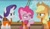 Size: 1615x928 | Tagged: safe, screencap, applejack, pinkie pie, rarity, earth pony, pony, unicorn, ppov, discovery family logo, lifejacket