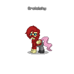 Size: 400x400 | Tagged: safe, fluttershy, pegasus, pony, clothes, crossover, gretel (timesplitters), pony town, timesplitters