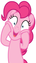 Size: 2875x5000 | Tagged: safe, artist:estories, pinkie pie, earth pony, pony, absurd resolution, female, happy, high res, mare, simple background, solo, transparent background, vector