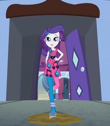 Size: 628x719 | Tagged: safe, artist:thedarkpony, edit, edited screencap, screencap, rarity, human, equestria girls, life is a runway, carousel boutique, clothes, cropped, female, mud, mud edit, shoes, strutting