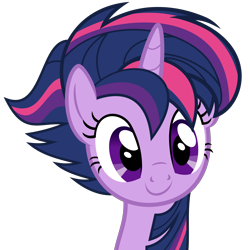 Size: 2000x2000 | Tagged: safe, artist:tizerfiction, derpibooru import, twilight sparkle, twilight sparkle (alicorn), alicorn, castle sweet castle, alternate hairstyle, female, mare, punklight sparkle, simple background, smiling, solo, transparent background, vector