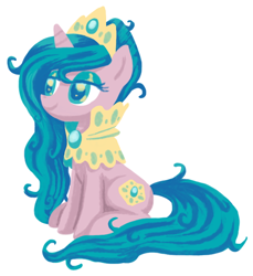 Size: 500x547 | Tagged: safe, artist:needsmoarg4, princess sparkle, g1, g1 to g4, generation leap, simple background, white background