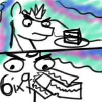 Size: 200x200 | Tagged: safe, artist:ashtoneer, princess celestia, alicorn, pony, cake, eating, female, food, mare, plate, simple background, sketch, solo, white background