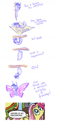 Size: 700x1427 | Tagged: safe, artist:nukilik, derpibooru import, twilight sparkle, twilight sparkle (alicorn), alicorn, butterfly, caterpillar, comic, exploitable meme, meme, metamorphosis, nature is so fascinating, obligatory pony, solo, species swap, transformation