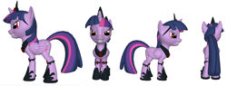 Size: 1626x616 | Tagged: safe, artist:darth-silas, derpibooru import, twilight sparkle, twilight sparkle (alicorn), alicorn, pony, 3d, 3d pony creator, alternate timeline, alternate universe, dark side, empress, evil, evil grin, evil twilight, female, looking at you, mare, nightmare twilight, paint.net, perspective, peytral, pony creator 3d, ponylumen, tiara