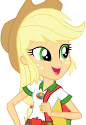 Size: 494x720 | Tagged: safe, artist:stacyhirano34, applejack, equestria girls, legend of everfree, cute, jackabetes, simple background, solo, transparent background, vector