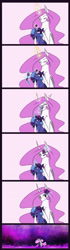 Size: 1138x4073 | Tagged: safe, artist:lunaritass, princess celestia, princess luna, alicorn, pony, comic, floral head wreath, flower, magic, pink-mane celestia, royal sisters, s1 luna, sisterly love