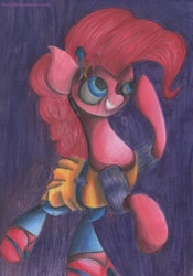 Size: 812x1158 | Tagged: safe, artist:emi-288, pinkie pie, pony, dance magic, equestria girls, spoiler:eqg specials, equestria girls outfit, solo, traditional art