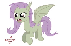 Size: 1085x707 | Tagged: safe, artist:dafiltafish, fluttershy, bat pony, flutterbat, race swap, simple background, white background