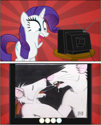 Size: 1010x1258 | Tagged: safe, rarity, pony, unicorn, alice & bob, brian swords, exploitable meme, gallery 33, meme, obligatory pony, tv meme