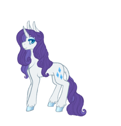 Size: 716x740 | Tagged: safe, artist:ask-pinkie-polkadot-pie, rarity, pony, unicorn, alternate hairstyle, colored hooves, simple background, solo, transparent background, tumblr:ask-pinkie-polkadot-pie